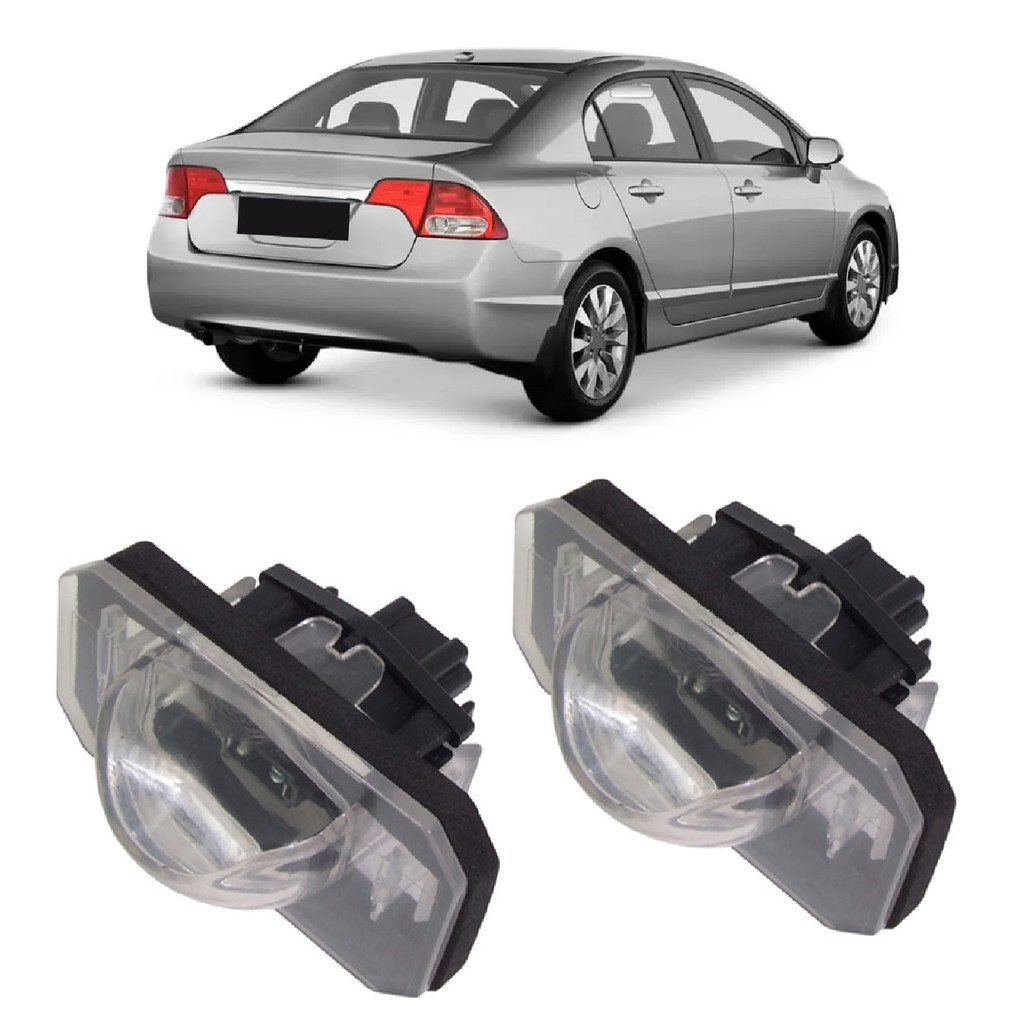 Par Lanterna Placa Civic 2001 2002 2003 2004 2005 2006 2007 2008 2009 2010 2011 Luz Placa Traseira em Oferta na Shopee