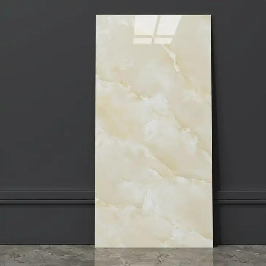 10 Placa Adesiva Parede Painel Vinílico Mármore Bege 30x60