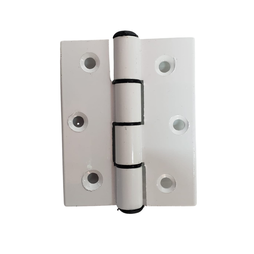 Kit 8 pçs Dobradica Aluminio 50x40 Branco