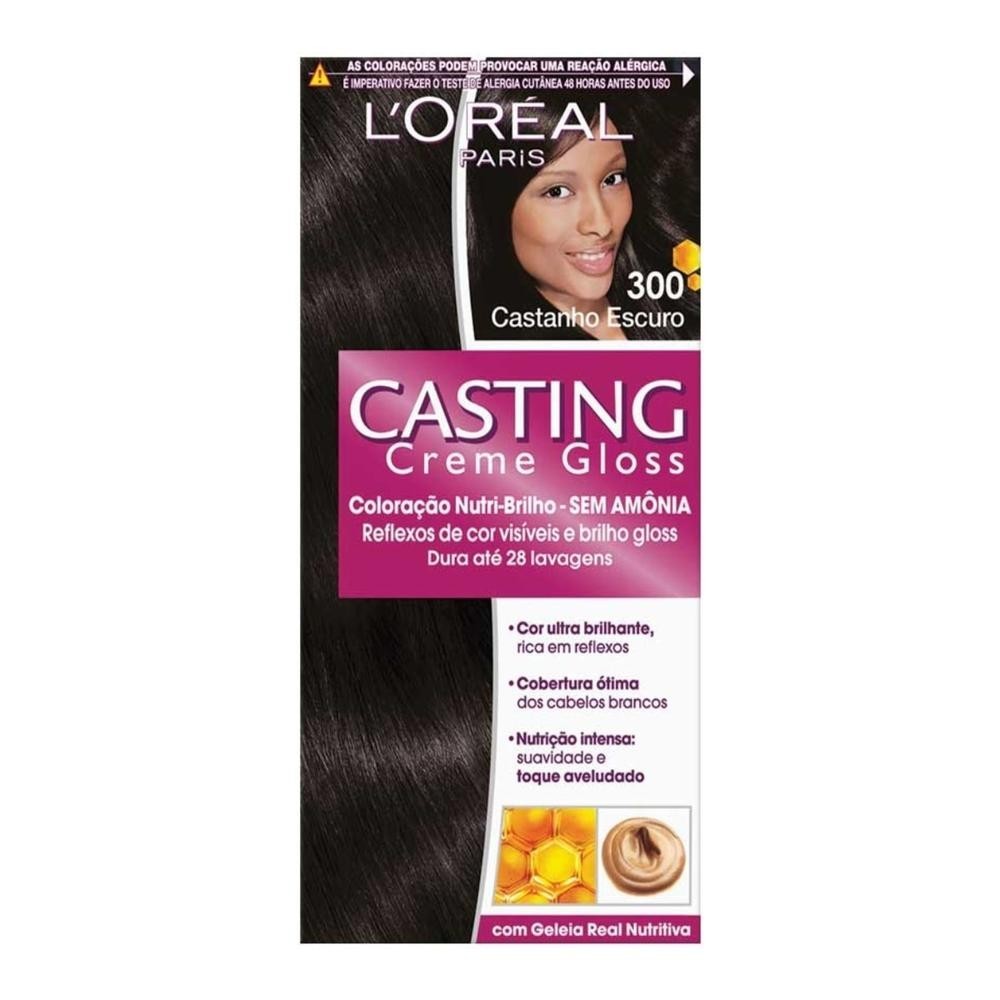 Tintura Casting Creme Gloss 300 Castanho Escuro em Oferta na Shopee