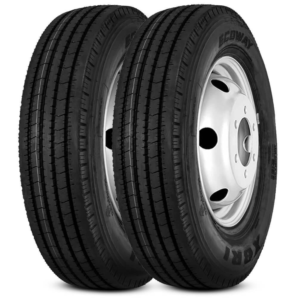 KIT 2 Pneu Xbri Aro 17.5 215/75R17.5 126/124L 16PR Ecoway P1