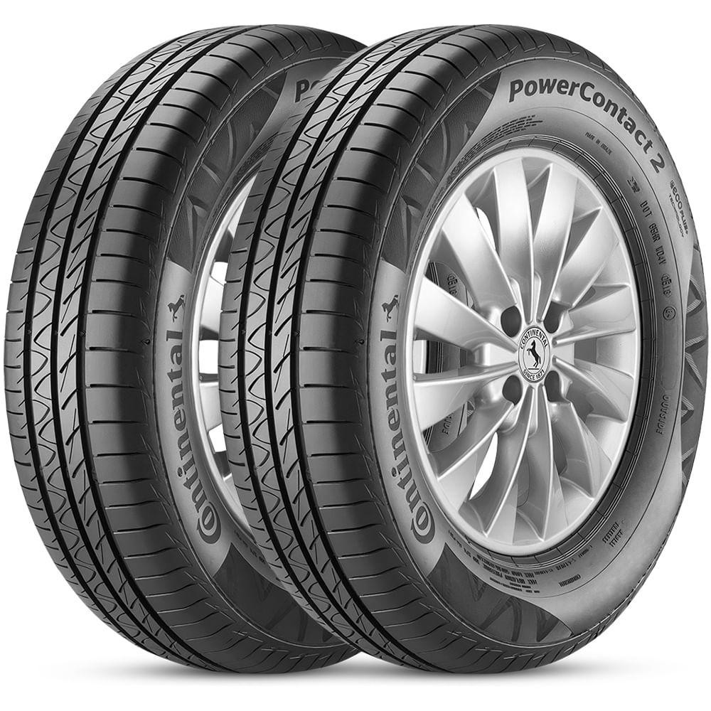 2 Pneu Continental 195/60r15 88h Powercontact 2 - Automobiles