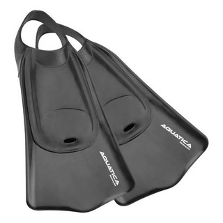 Nadadeira Pé De Pato Aquática Natação Travessia Treino Leve Super Resistente Bodyboard Preto Seasub