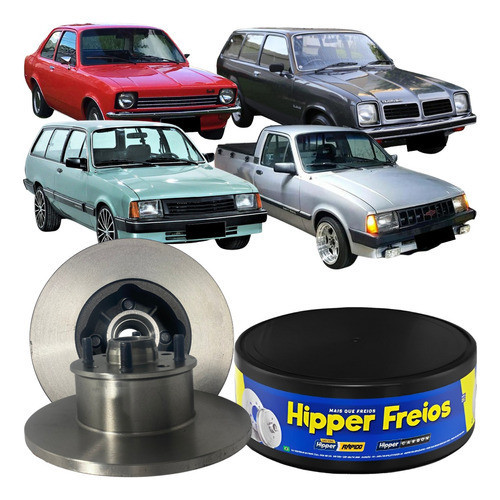 Par Disco Freio Solido Chevette Chevy Marajó 1973 À 1995 - Spare Parts and Accessories for Vehicles