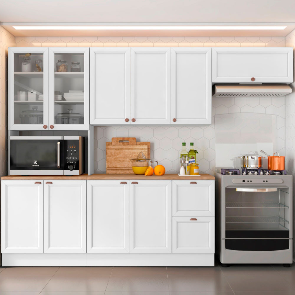 Cozinha Completa Olivia  4 Peças 10 Portas 2 Gavetas