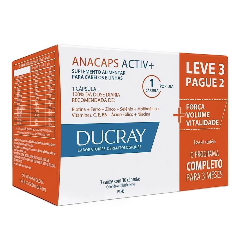ANACAPS ACTIV KIT COM 3 CAIXAS DE 30 CÁPSULAS - Health