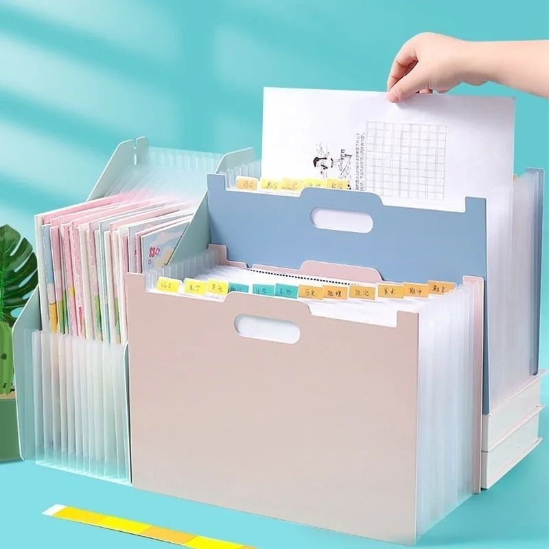 Pasta Organizadora  13 Divisórias Para tamanho papel A4  Escritório Colégio Secretaria