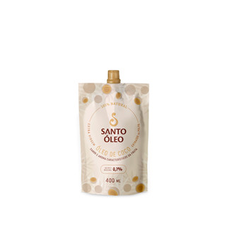 Óleo de Coco Extra Virgem Polpa 400ml Pouch - Santo Óleo em Oferta na Shopee