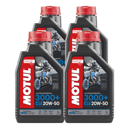 KIT MOTUL 3000+ 20W-50 4 LITROS - Spare Parts and Accessories for Vehicles