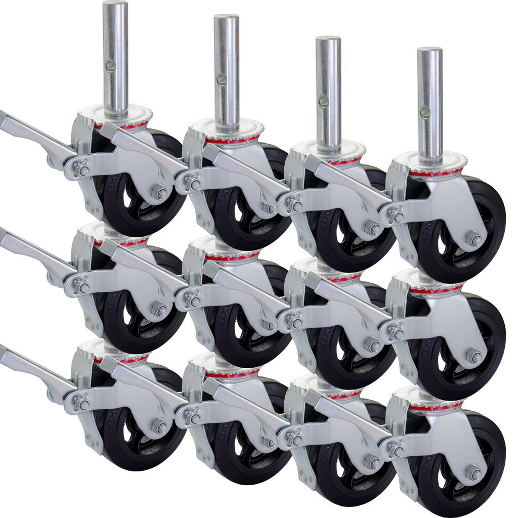 12 Roda Rodinha Rodizio Andaime Industrial Pro 2700kg Colson