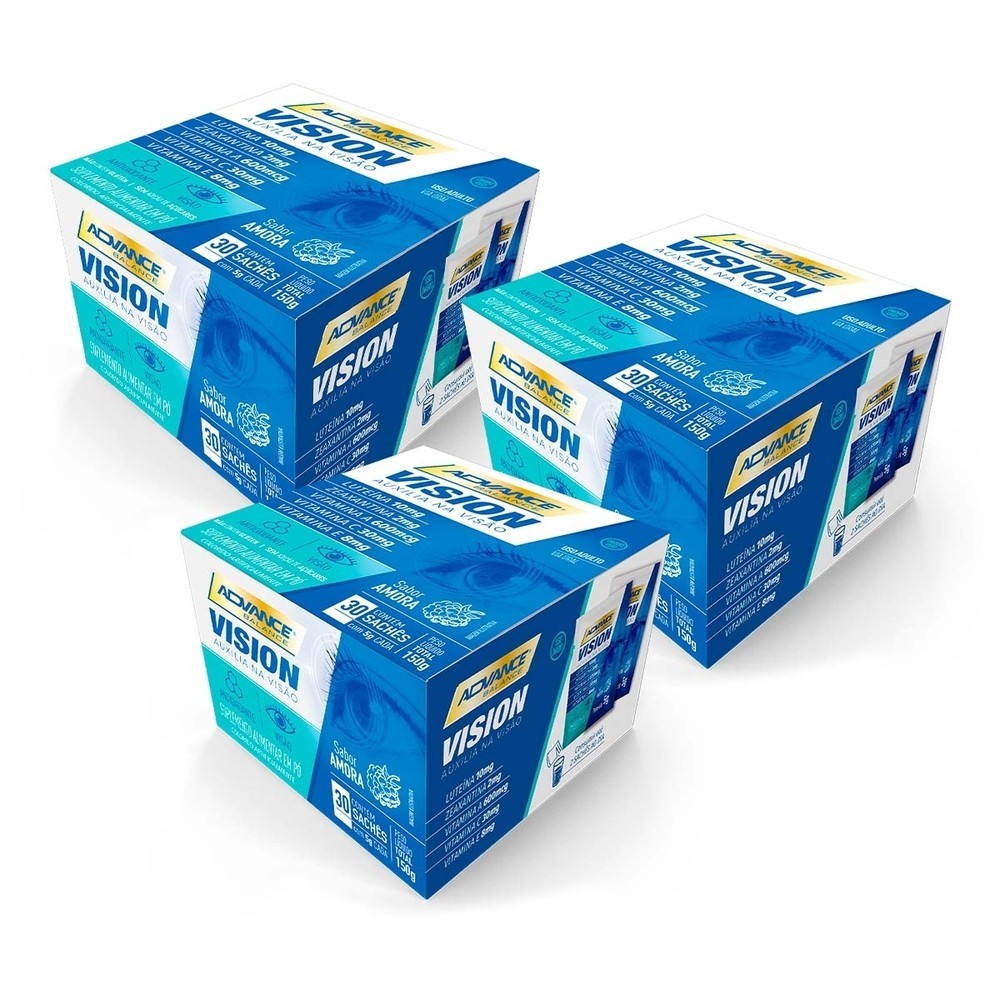 Kit 3 und Vision 5g Advance - Luteína + Zeaxantina 30 Saches