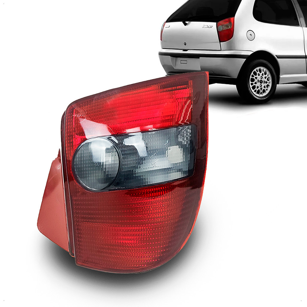 Lanterna Traseira Palio 96 97 98 99 200 Carcaça Vermelha