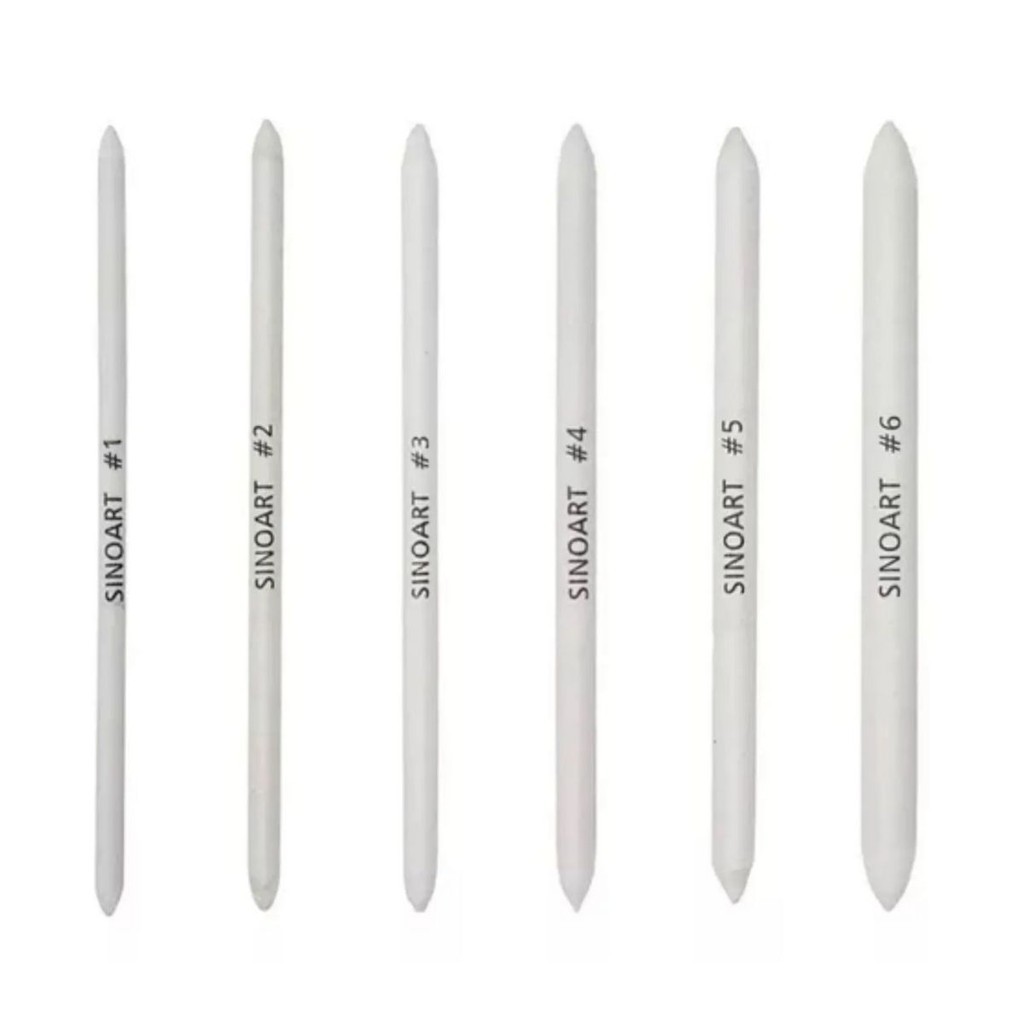 Esfuminho para desenho Profissional Sinoart 6 unidades Tamanhos 1,2,3,4,5,6