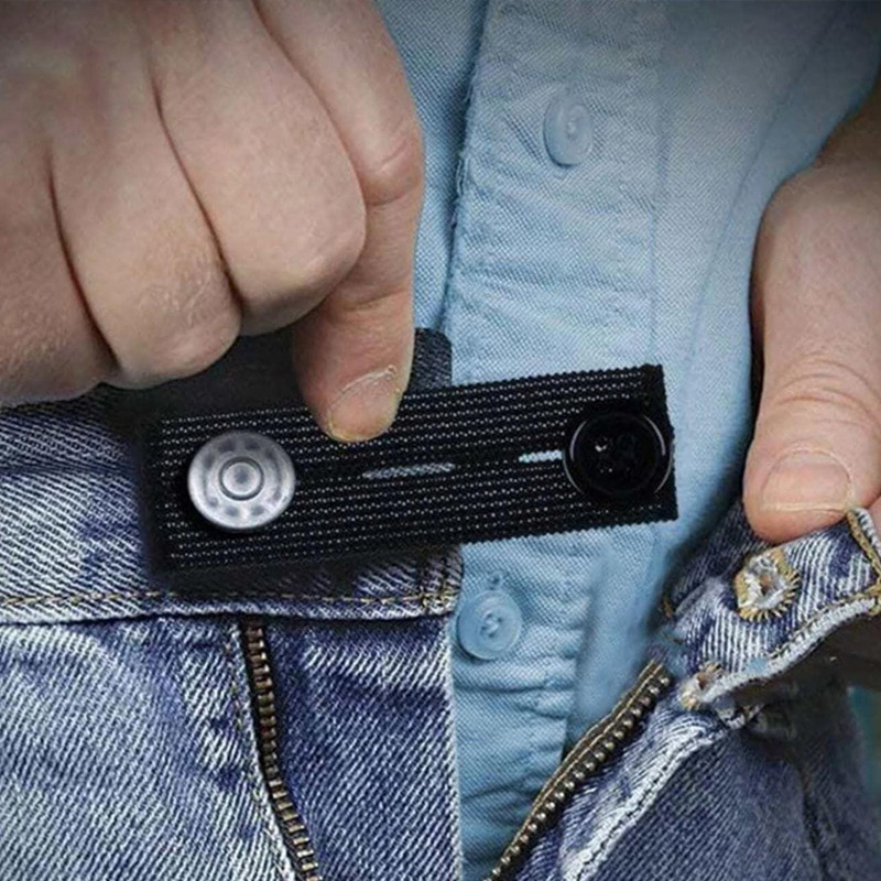 4Pcs Fivela Extensora De Cintura , Extensão Elástica Ajustável Da Calça , Botão De Alongamento De Maternidade