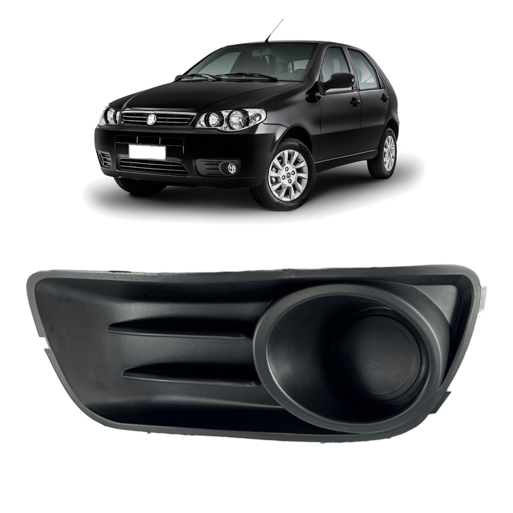 Moldura Grade Milha Palio Way Economy 2014 15 16 S/Furo Esq
