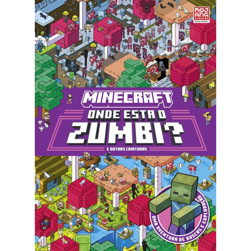 Minecraft | Onde está o zumbi? em Oferta na Shopee