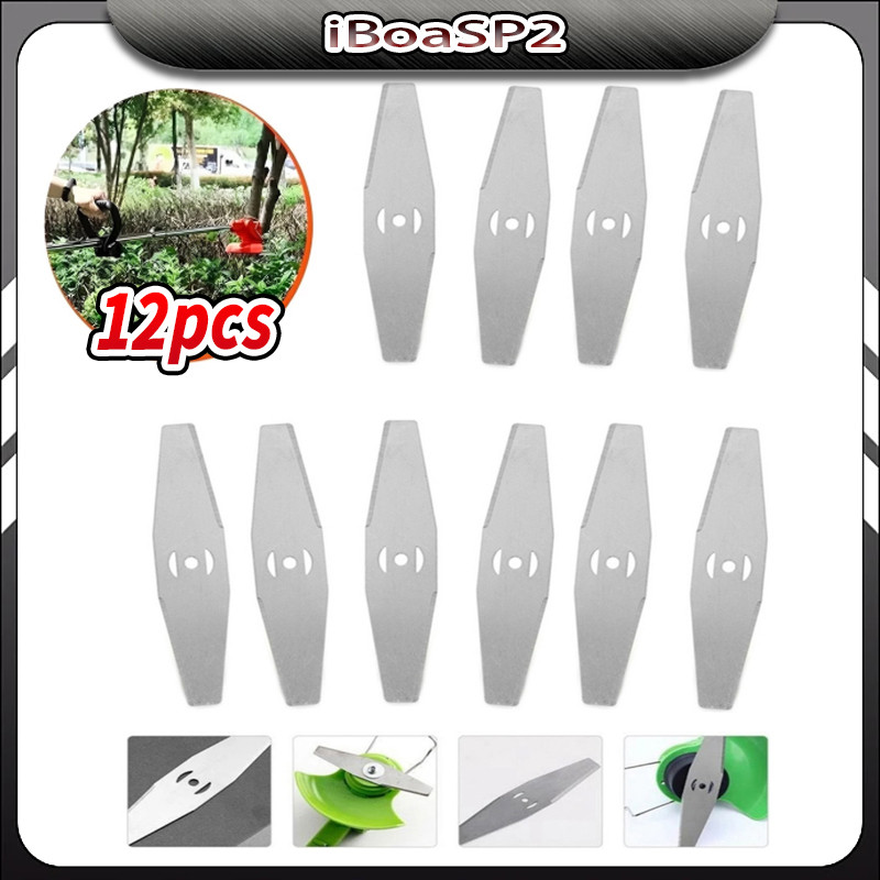 Kit 12 Peças Lâminas De Cortador De Grama Aparador De Bermas em Oferta na Shopee
