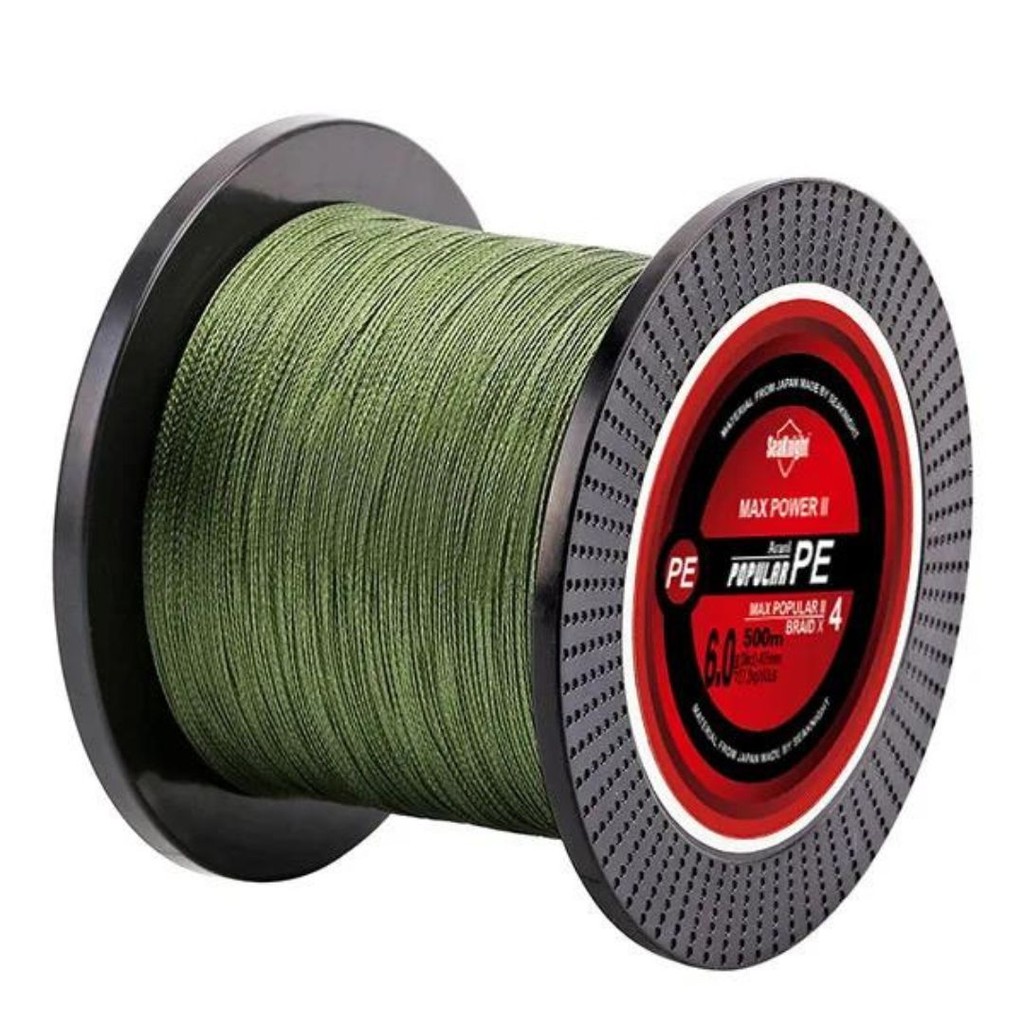 Linha Pesca Multifilamento 4X 1000 metros Max Power 4 fios Verde