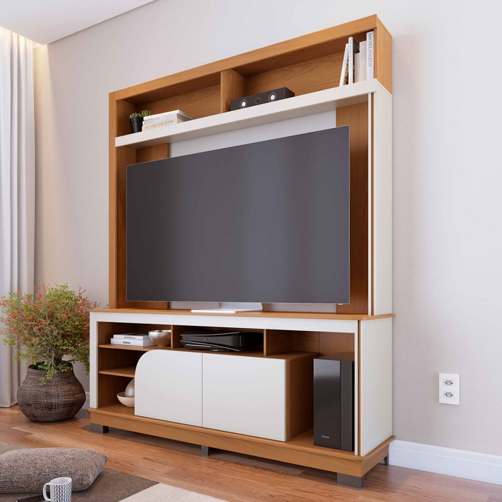 Estante para TV Até 65 Polegadas Belaya 2 Portas - Colibri em Oferta na Shopee