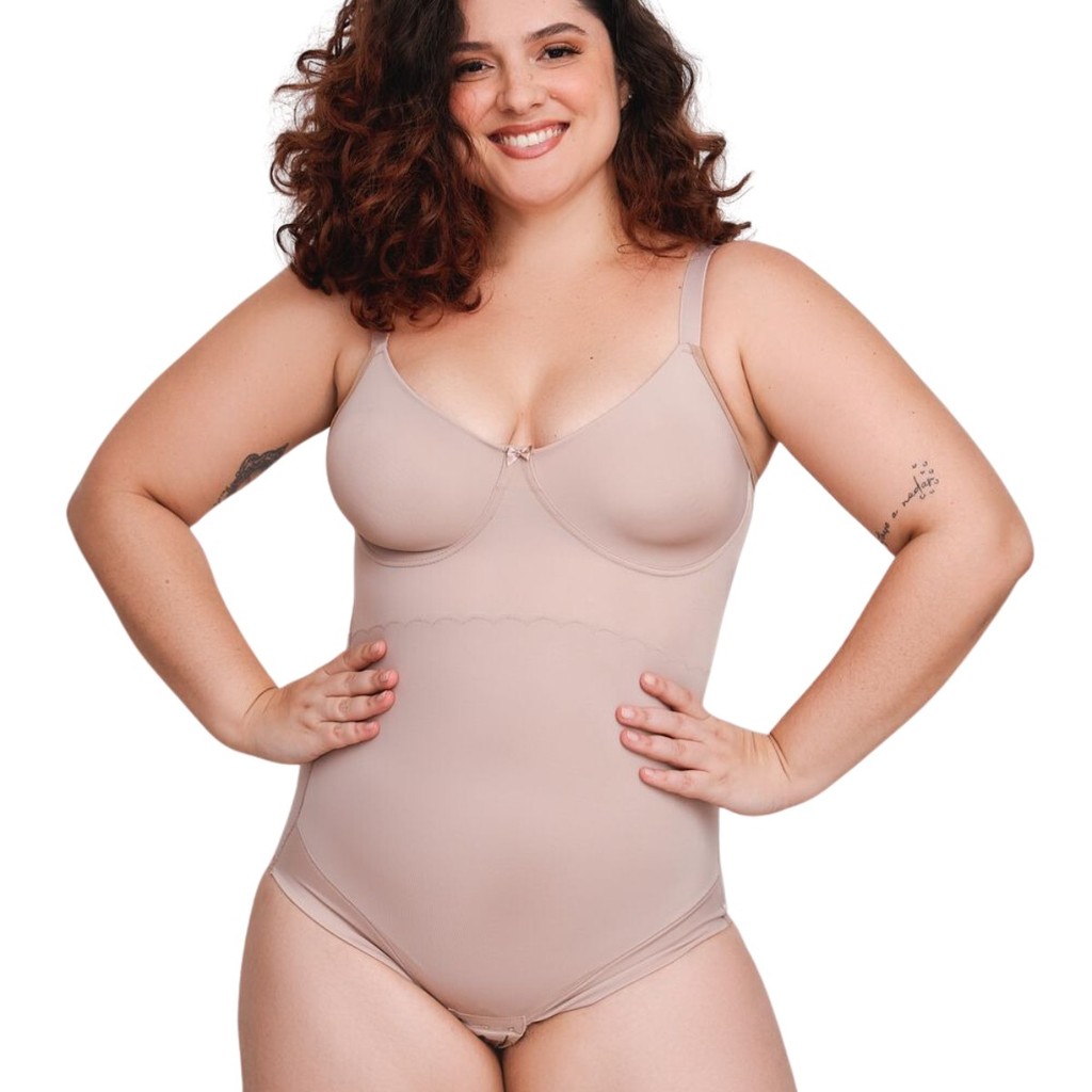 Body Modelador Alta Compressão Sem Bojo Vi Lingerie