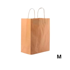 Sacola de Papel M 26x23,5x17cm - Kraft Fundo Largo - 30 unidades - Cromus - Rizzo