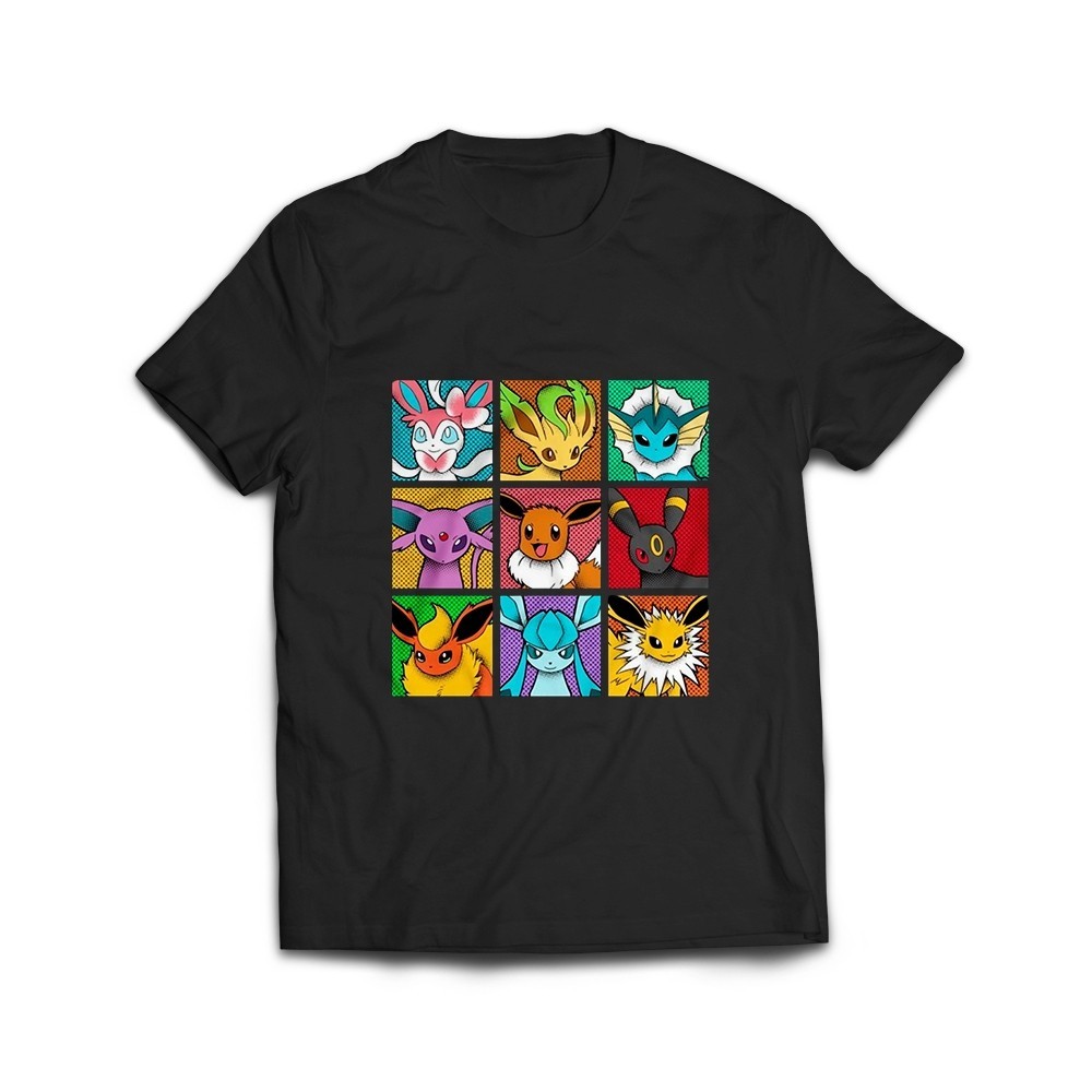 Camiseta Nerd Geek Pokemon Eevee Evoluções UNISSEX