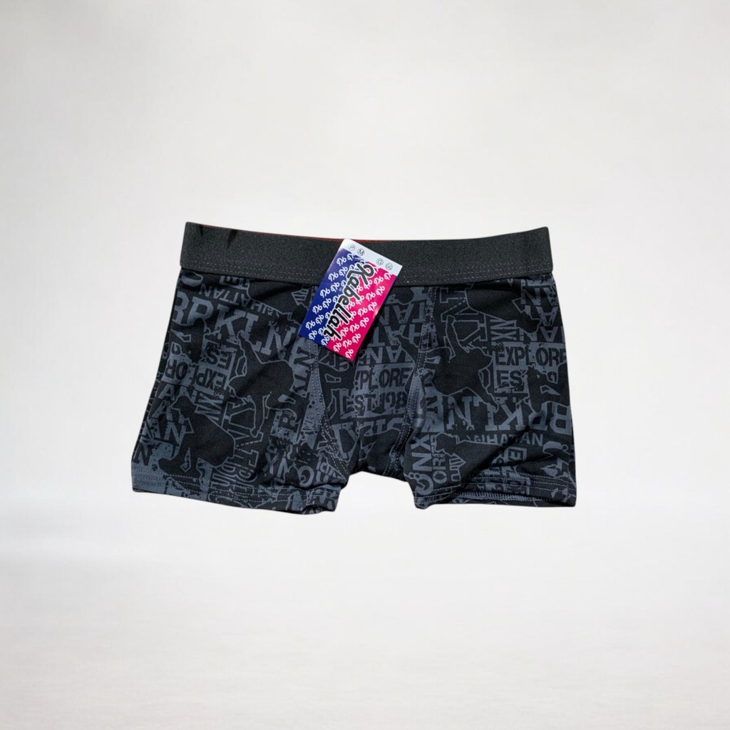 Cueca Boxer Infantil Estampada Com Elástico Bordado Forro 100% Algodão Box Juvenil Masculina