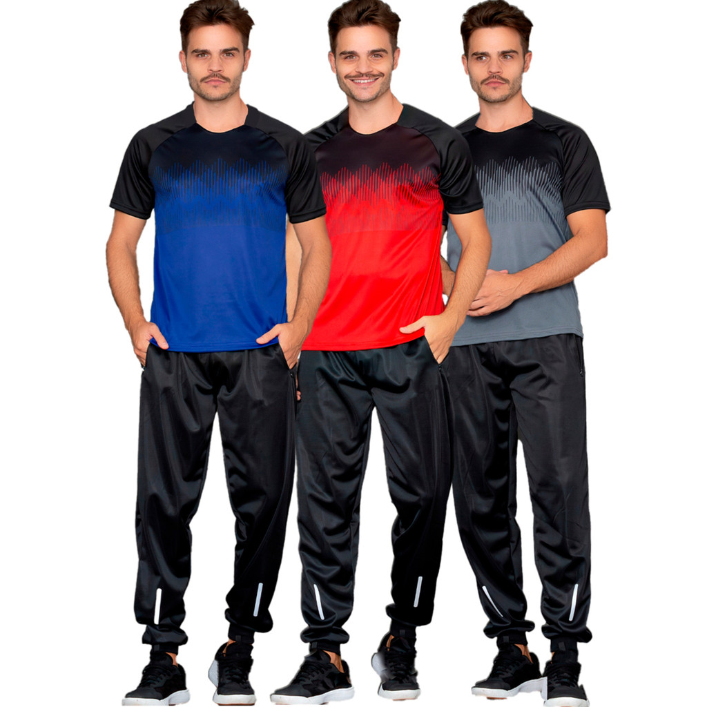 KIT 3 CAMISETAS MASCULINA DRYFIT TREINO CORRIDA ACADEMIA FUTEBOL ESPORTE FITNESS CAMISA MASCULINA