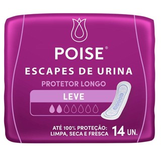 Protetor Poise Longo para Escape de Urina Leve 14 Unidades em Oferta na Shopee