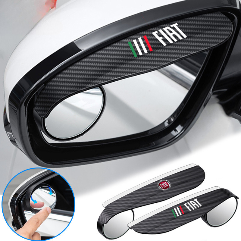 2 Unidades/Conjunto Espelho Retrovisor de Carro Fiat, Visor de Chuva, Cobertura de Ponto Cego para Strada Argo Mobi em Oferta na Shopee