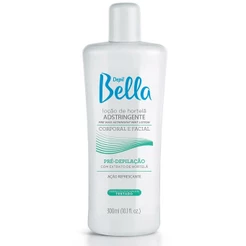 Loção de Hortelã Adstringente Pré-Depilação Refrescante Depil Bella 300ml Corporal e Facial