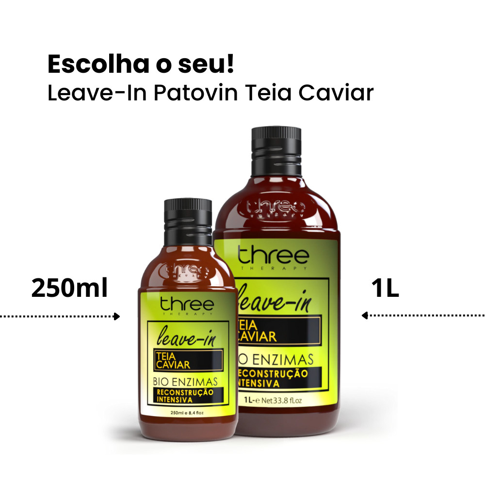 Leave-in Pantovin Teia Caviar Three Therapy em Oferta na Shopee