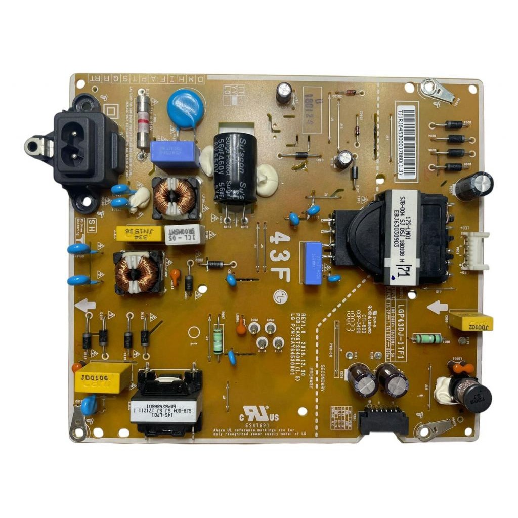 Placa Fonte Tv LG 43lj5550 Eax67264001 (1.5)