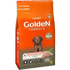 Ração GoldeN Formula cachorros raças pequenas filhotes frango e arroz mini bits 1,0kg