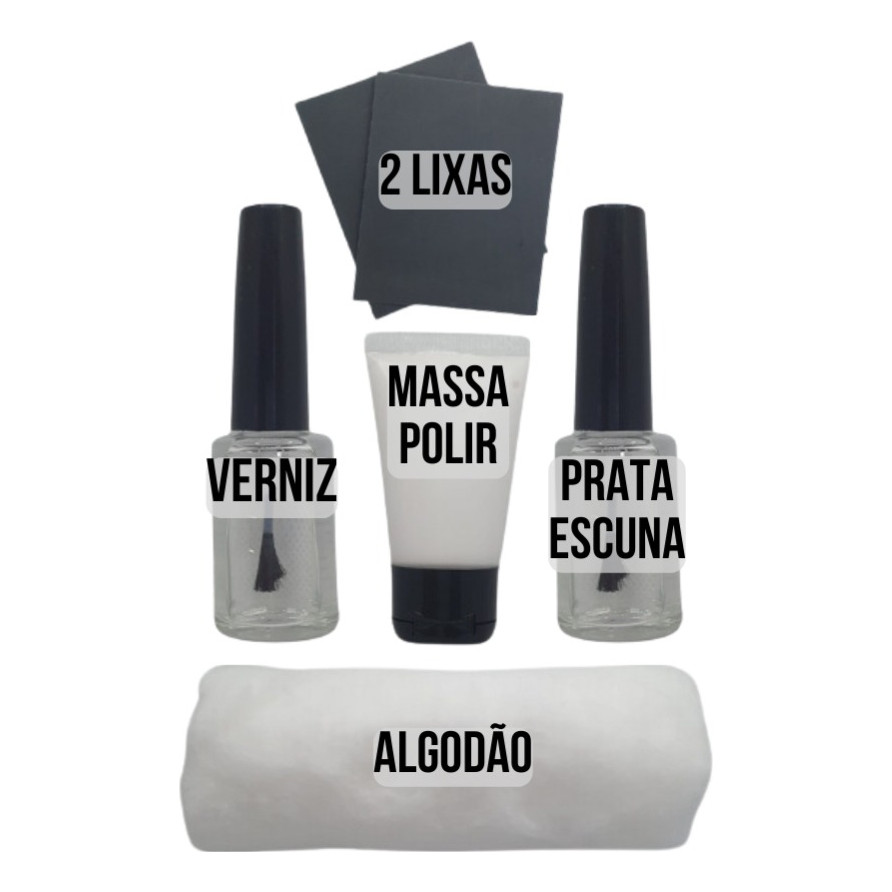 Kit Retoque Micro Pintura Veículos Gm Cor Prata Escuna