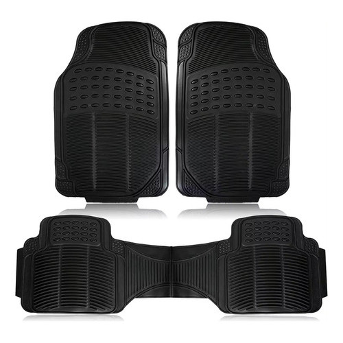 jogo tapete carro automotivo PV C Universal 3 peça preto PV C grossa antiderrapante