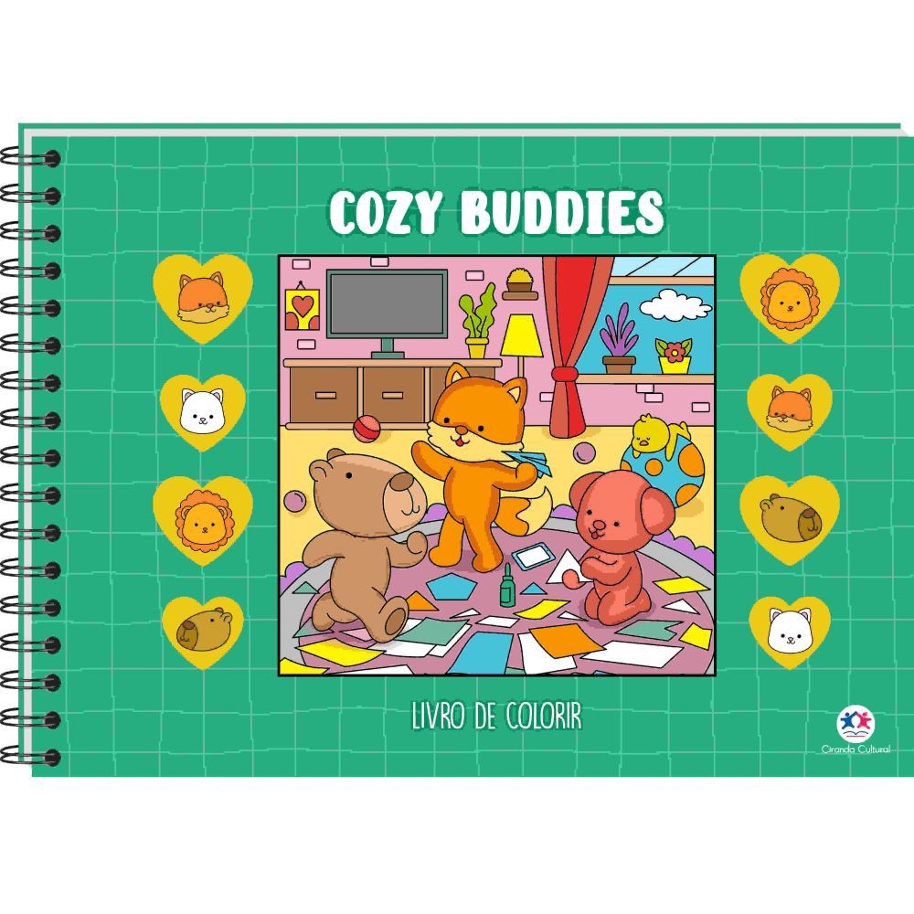 Livro Cozy Buddies - Livrão de Colorir em Oferta na Shopee