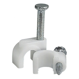 100 Miguelão Fixa Fio Cabo Reforçado Prego Grosso 6mm Branco em Oferta na Shopee