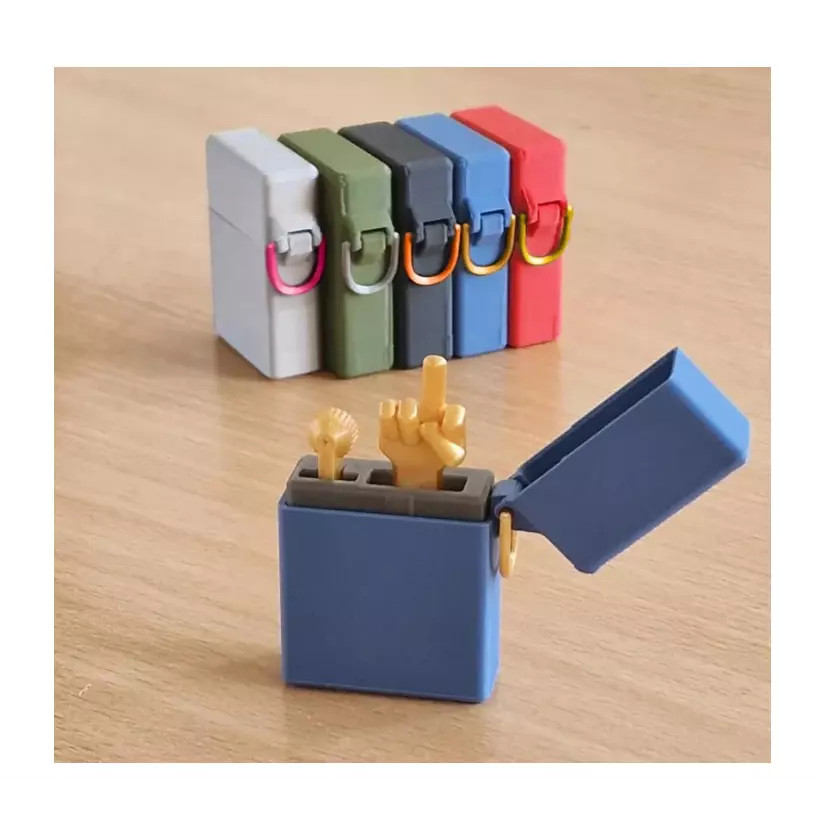 Isqueiro Engraçado De Dedo Médio , Presentes De Brincadeira Iluminados Com Impressos Em 3D