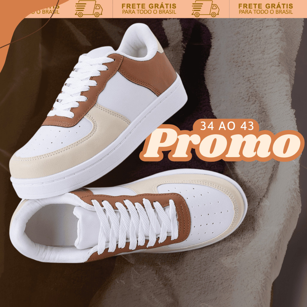 Tênis Masculino e Feminino - Casual, Passeio, Casamento e FEsta - Cores - Do 33 ao 43 - En...