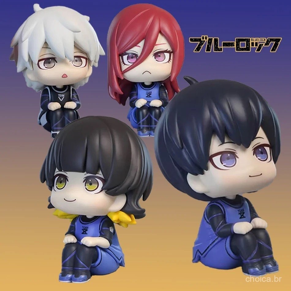 Figura de Anime Blue Lock Isagi Yoichi Hyakunishiki Bachira Megumi Nagisa Seishiro PVC Figura de Ação Móvel Modelo Colec em Oferta na Shopee