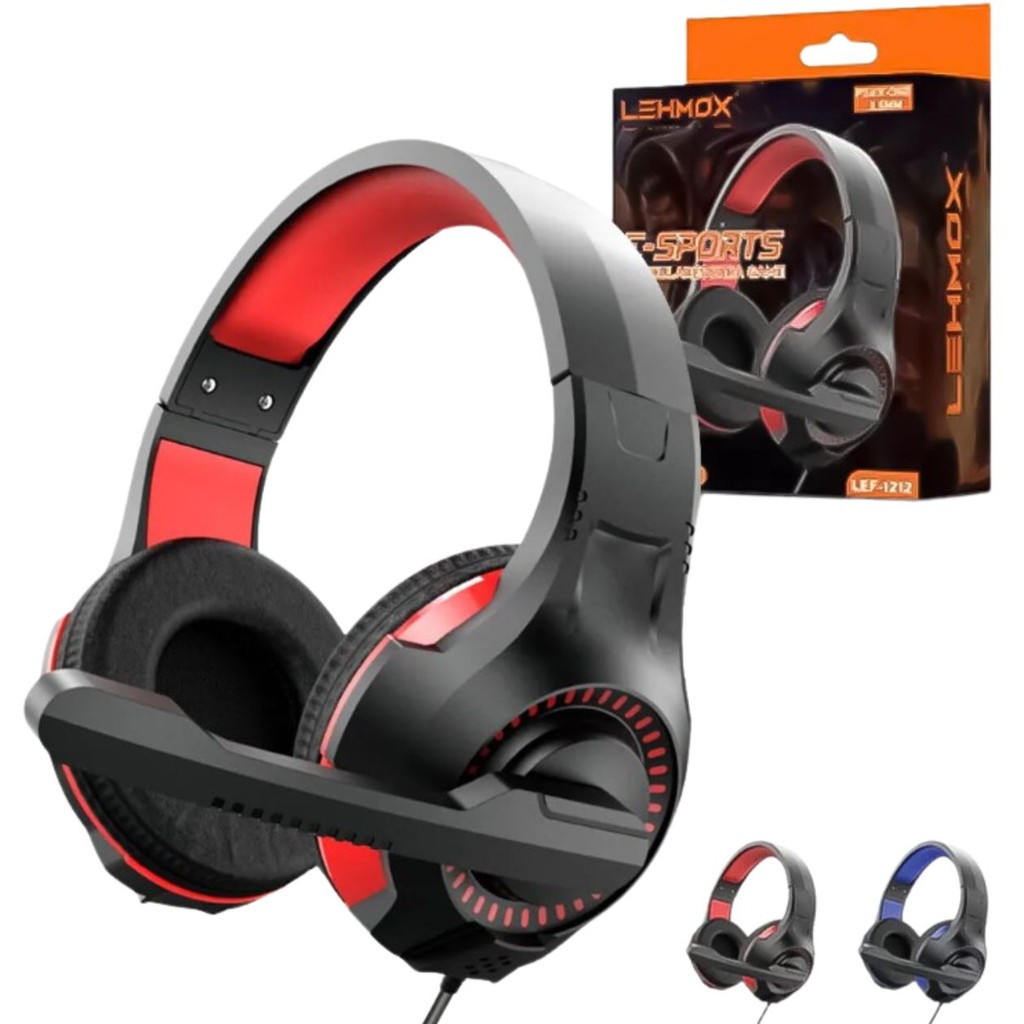 Fone de Ouvido Headset Gamer Fio Microfone Baixa Latência Profissional Resistente Confortável Pc Console Jogos Streamer