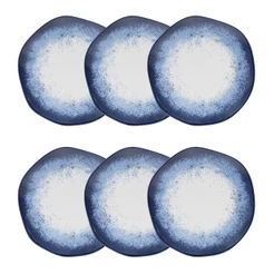 Jogo de 6 Pratos Fundos 22,5cm Oxford Ryo Galápagos