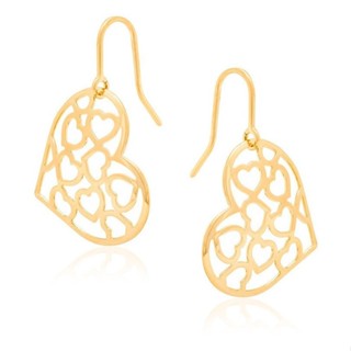 Brinco Corações Vazados Dentro Da Peça Rommanel 523429 em Oferta na Shopee