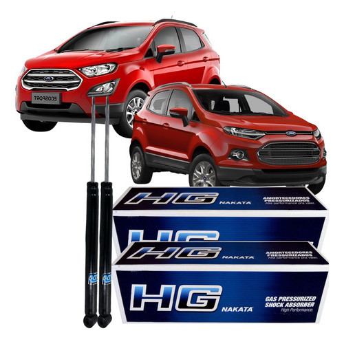 Kit Amortecedor Nakata Traseiro Ford Ecosport 1.6 2014