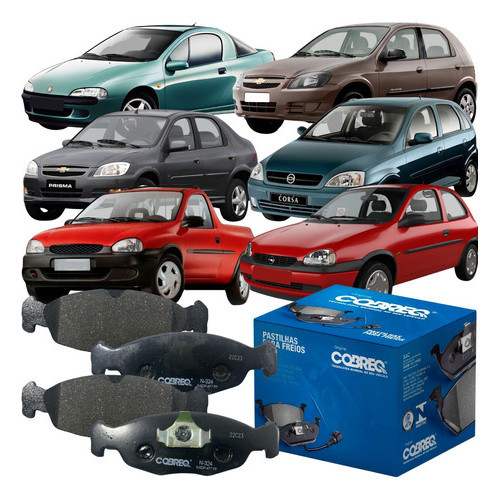 Jogo Pastilha de Freio Cobreq GM Celta Classic Corsa Prisma Tigra