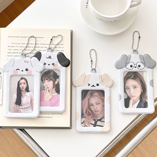 Ins Cute Puppy Shaped 3 Inch Pvc Student Girl Heart Card Holder Ídolo Organizador De Cartões Pequenos Porta em Oferta na Shopee