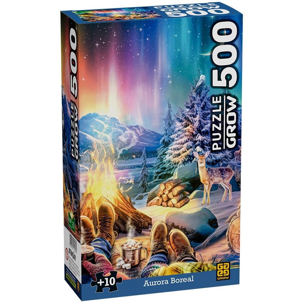 Puzzle 500 peças Aurora Boreal - Mom & Baby