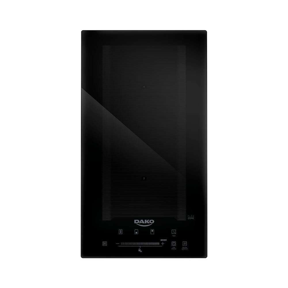 Cooktop de Indução 2 Bocas Preto com Zona Flexível Dako 220V