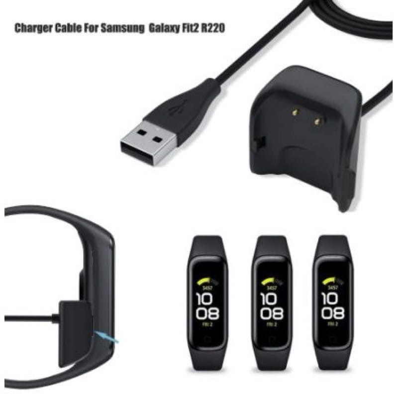 Cabo Carregador Fit 2 Usb Para Relogio Smartwatch Samsung Galaxy Fit 2 Sm R220